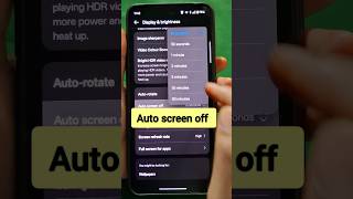 Auto screen off settings | #mobilesetting #shorts #phonesettings #trending #shots