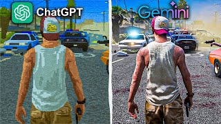 ChatGPT vs Gemini Make GTA 6 From Scratch
