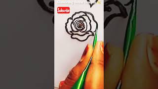 #howtolearn mehndi design #roseflower mehndi #trendingshorts #ytshorts