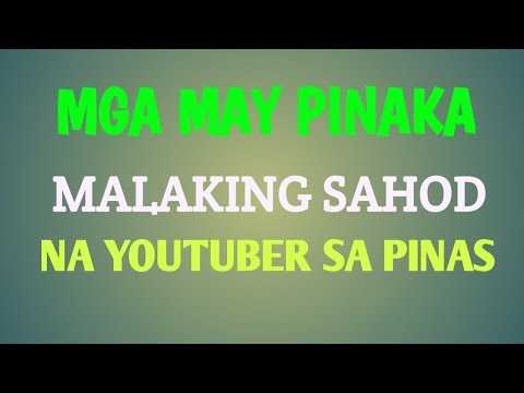 10 pinaka malaking kita sa youtube