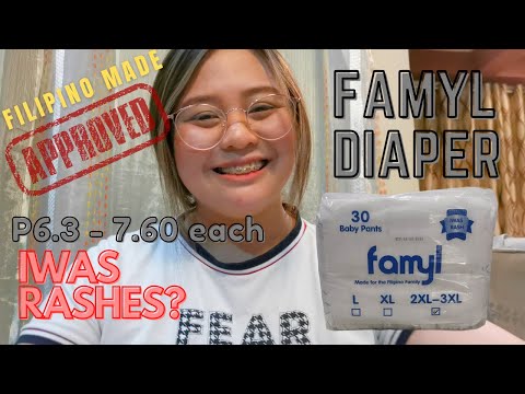 FAMYL BABY DIAPER | Budget-friendly Diaper?! | Diaper for FILIPINOS | "IWAS RASH"? | Paula C. Review