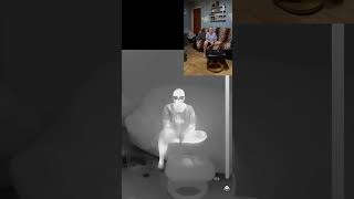 100% Proof of the Paranormal - Thermal Camera Captures Entity!! #shadow #peek #evil #ghost #haunted