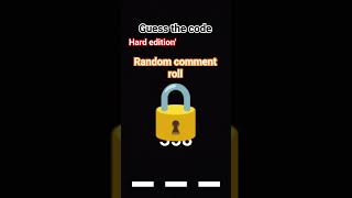 Guess the code: hard edition'