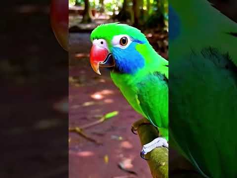 Baby Parrot's Close Encounter with a Snake! 🐦🐍"Hashtags #BabyParrot #ParrotVsSnake