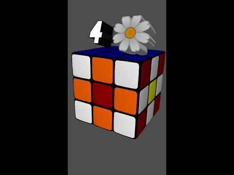 Make 'Blossoms' Pattern On Rubik's Cube #ytshorts
