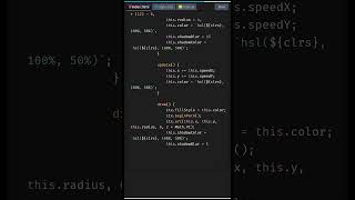Create Particles Burst Canvas using JavaScript| html 5 canvas #shorts #javascript #developer #coding