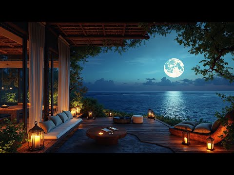 Serene Deep Chillout Mix Ambient Music for Relaxation Calm Ocean Night Moonlight