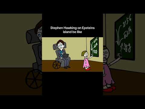 Stephen Hawking on Epsteins island #shorts #stephenhawking #epstein #comedy #parody