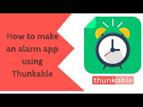 How to make an alarm app using Thunkable || alarm app thunkable