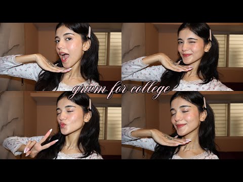 COLLEGE GRWM🧚🏻💕 (safe for my oily acne prone skin girlies too)