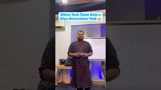 When Tech Team Gets a Diya Decoration Task 😂 | Funny Office Diwali Reel | Relatable IT Office Comedy