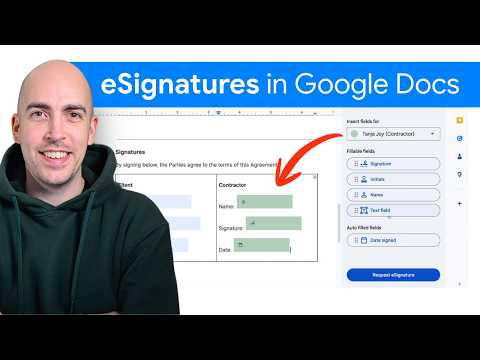 How To Request eSignatures in Google Docs (Docusign Alternative)