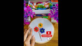 When Threads Turn Into Flowers 🌼| easy #hand embroidery tutorial for beginners.