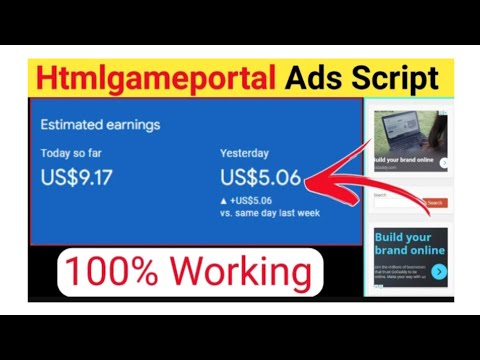 100% Working Script Of Html5gameportal.com ads | High CPC Html5gameportal Script For Wp/Blogger