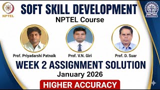NPTEL Soft Skill Development Week 2 Assignment Solution | January 2026 | IIT Kharagpur  100% Correct