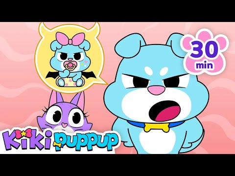 I'm angry with my sister! | +Compilation | Sibling song | Kids Cartoon | Kikipuppup Nursery Rhymes