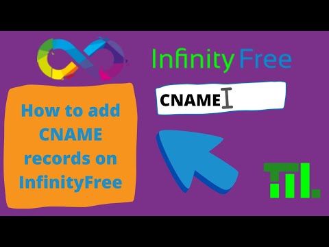 Add CNAME records with InfinityFree
