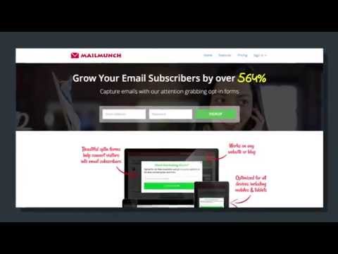 Using MailMunch To Grow Email Subscribers