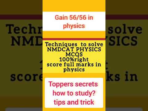 https://youtu.be/oj9M69E2NWw  Nmdcat physics/ important 🌟 video/gain 56/56 #nmdcat#physics#nmdcat