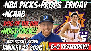 NBA Picks Today Friday 1/23/2026 | Free NBA Best Bets, Player Props, and Predictions
