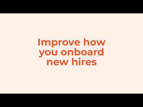 Improve how you onboard new hires