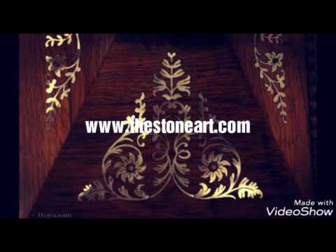 Mother of pearl inlay on wood