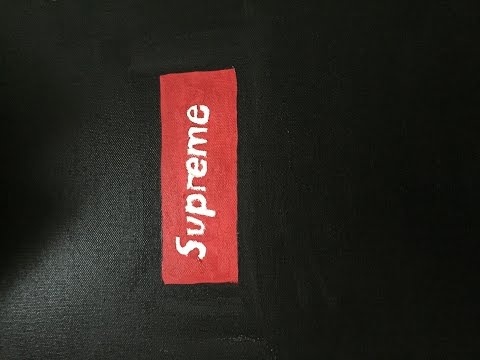 Supreme box logo painting