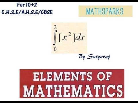 Integration of [x^2] step function/greatest integer function from 0 to 2