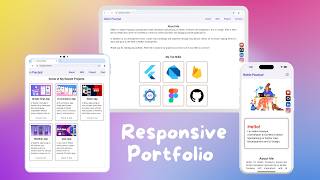 Responsive Portfolio Website With Hosting On GitHub | Responsive Web App
