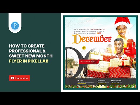 New Month Flyer Design in PixelLab - December 2023 (PLP File for Free)