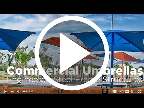 Commercial Shade Umbrellas | SRP Shade Supplier & Installation
