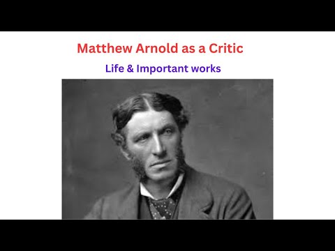 Matthew Arnold as a Critic | Important works