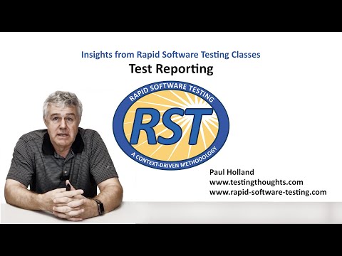 Test Reporting - Paul Holland