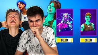 FORTNITE YOU LAUGH = YOU DELETE SKIN... IMPOSSIBLE (Fortnite Battle Royale)