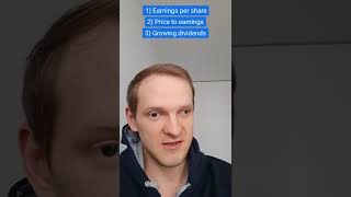 EPS, P/E, Dividends: how to choose stock to invest in 2022 #youtubeshortsvideo