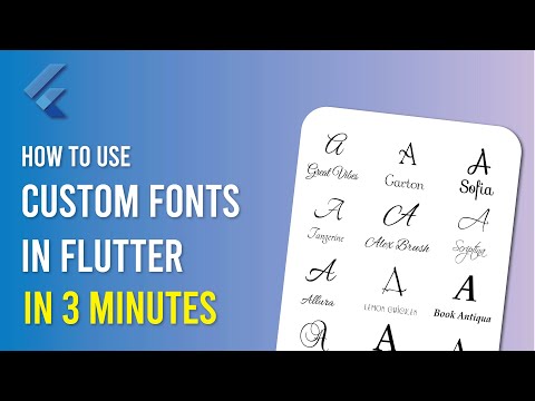 Use Custom External Fonts in Flutter | Flutter Tutorial
