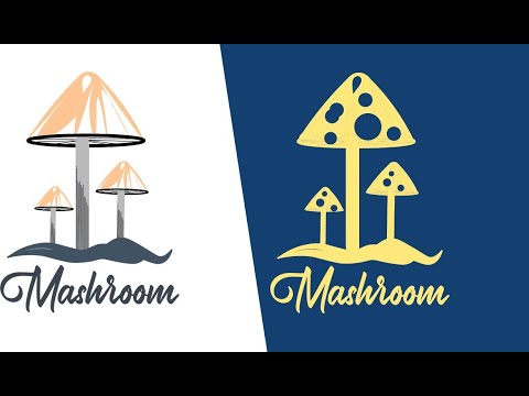 mashroom logo design | Adobe Illustrator Tutorial