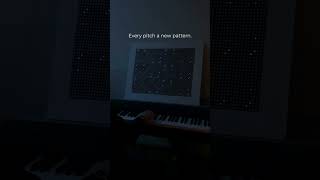 Every pitch a new pattern. #synth #techmeetsart #ledlighting