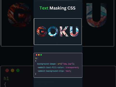 Text Masking CSS #shorts #short #youtube #youtubeshorts #viralshort