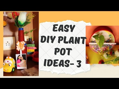 Simple diy plant pot ideas part 3🌱#easydiy #plantpot #handmade #easydiywithwastematerials #diycrafts