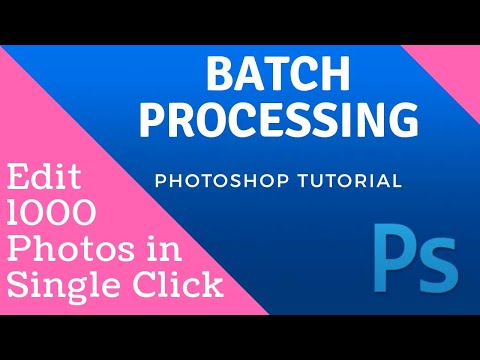 Batch Processing in Photoshop CS5 | Automate Action
