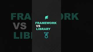🚀Framework Vs Library..💻 #webdevelopment #webdesign #programming #framework  #coding #javascript