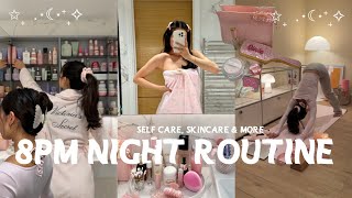 ✨8PM NIGHT ROUTINE✨ unwind with me | self care, skincare, yoga & more
