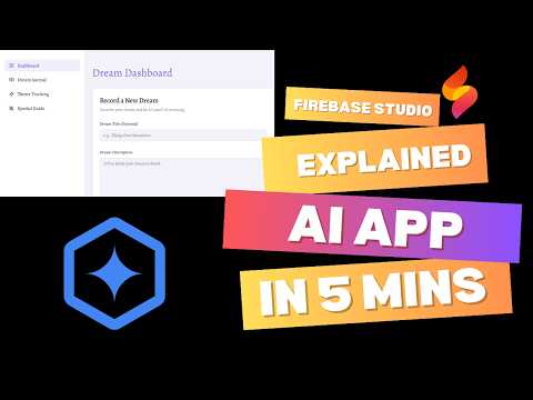 🔥 Firebase Studio Kya Hai? | Full Demo in Hindi with AI App Example | Dream Journal with Gemini 2.5