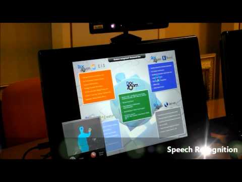 DocZoom Kinect Agent - Viewing a document with Kinect and DocZoom
