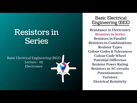 Resistors in series | Basic Electrical Engineering - First Year