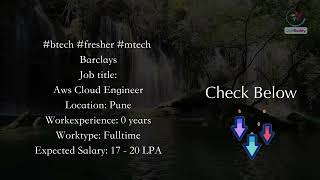 Aws Cloud Engineer (Barclays)