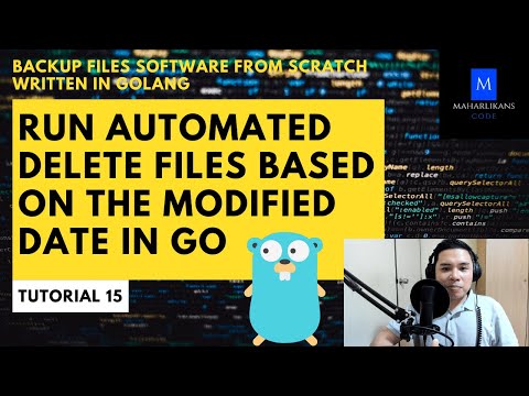Run Automated Delete Files Based on the Modified Date In Go-Backup Files Software From Scratch #15