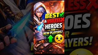 Best & Useless Heroes For New Players 😱 MLBB Truth! #mlbb #shorts