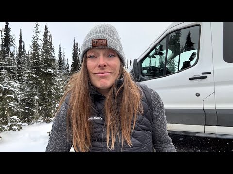 Oops...winter found me ❄️- Vanlife in the snow and staying warm with GoKozy